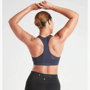 Athleta Hustle Bra in SuperSonic Blue SIZE 34 B/C